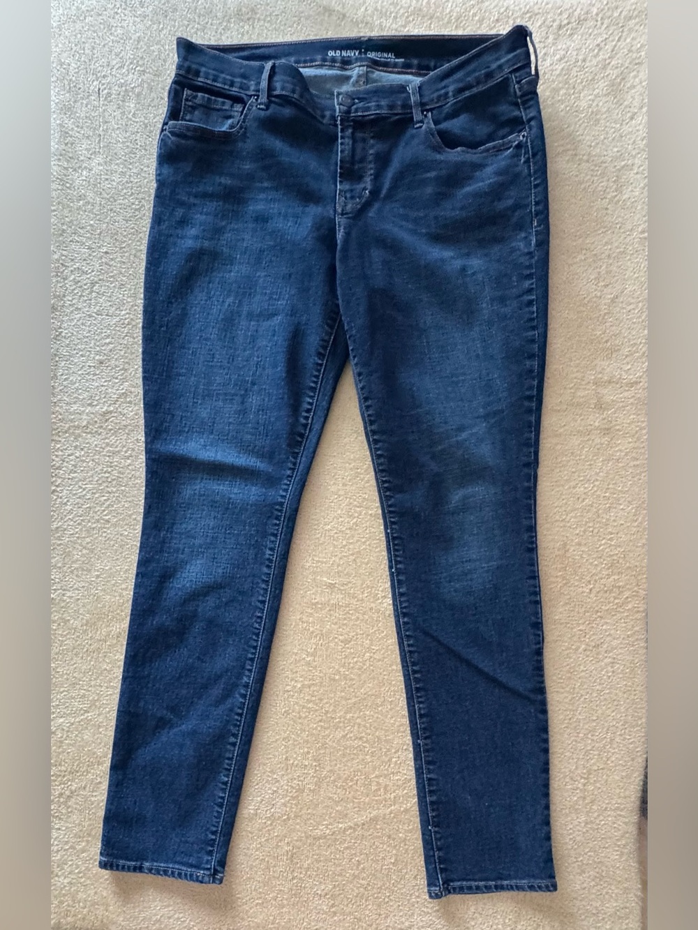 Classic Women's Dark Blue Skinny Jeans